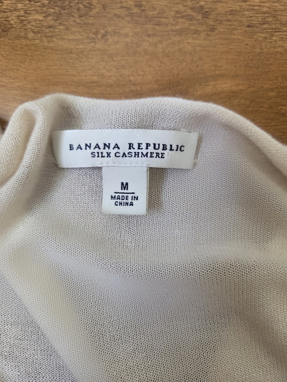 Banana Republic Women's Cream Silk Cashmere  Tie-Front Shrug Cardigan Size M - Picture 5 of 8